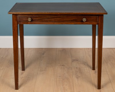 Lot 147 - A George III mahogany side table