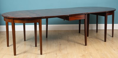 Lot 682 - A George III mahogany D-end dining table