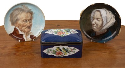 Lot 286 - Powder blue Samson porcelain box French, late...