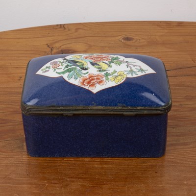 Lot 286 - Powder blue Samson porcelain box French, late...