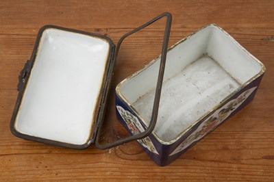 Lot 286 - Powder blue Samson porcelain box French, late...