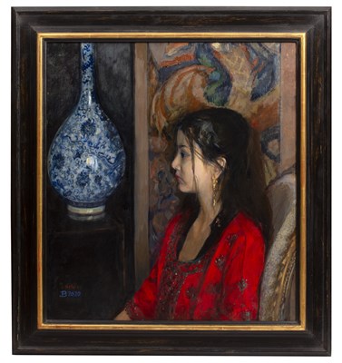 Lot 2 - Jane Bond (1939), seated girl with a Chinese...