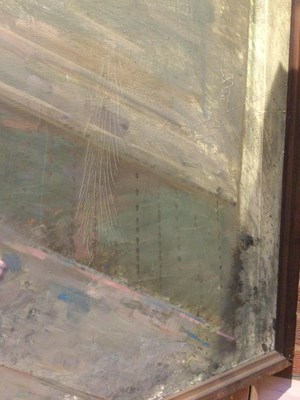 Lot 10 - Jane Bond (1939), 'Standing male nude', oil on...