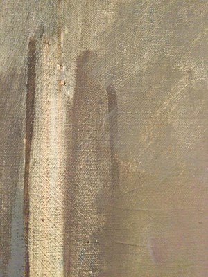 Lot 10 - Jane Bond (1939), 'Standing male nude', oil on...