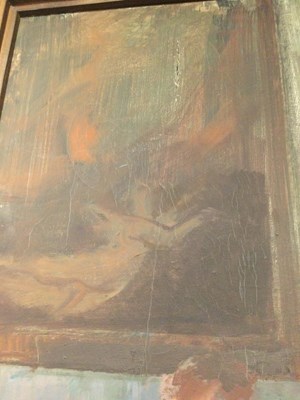 Lot 10 - Jane Bond (1939), 'Standing male nude', oil on...