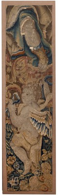 Lot 27 - A late 17th century Flemish tapestry fragment...