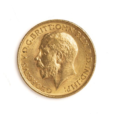 Lot 130 - A George V gold sovereign dated 1914