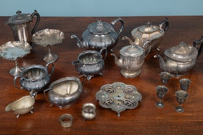 Lot 663 - A collection of silver plated wares