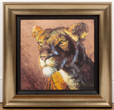 Lot 214 - Rolf Harris (1930-2023) 'Lioness', limited...