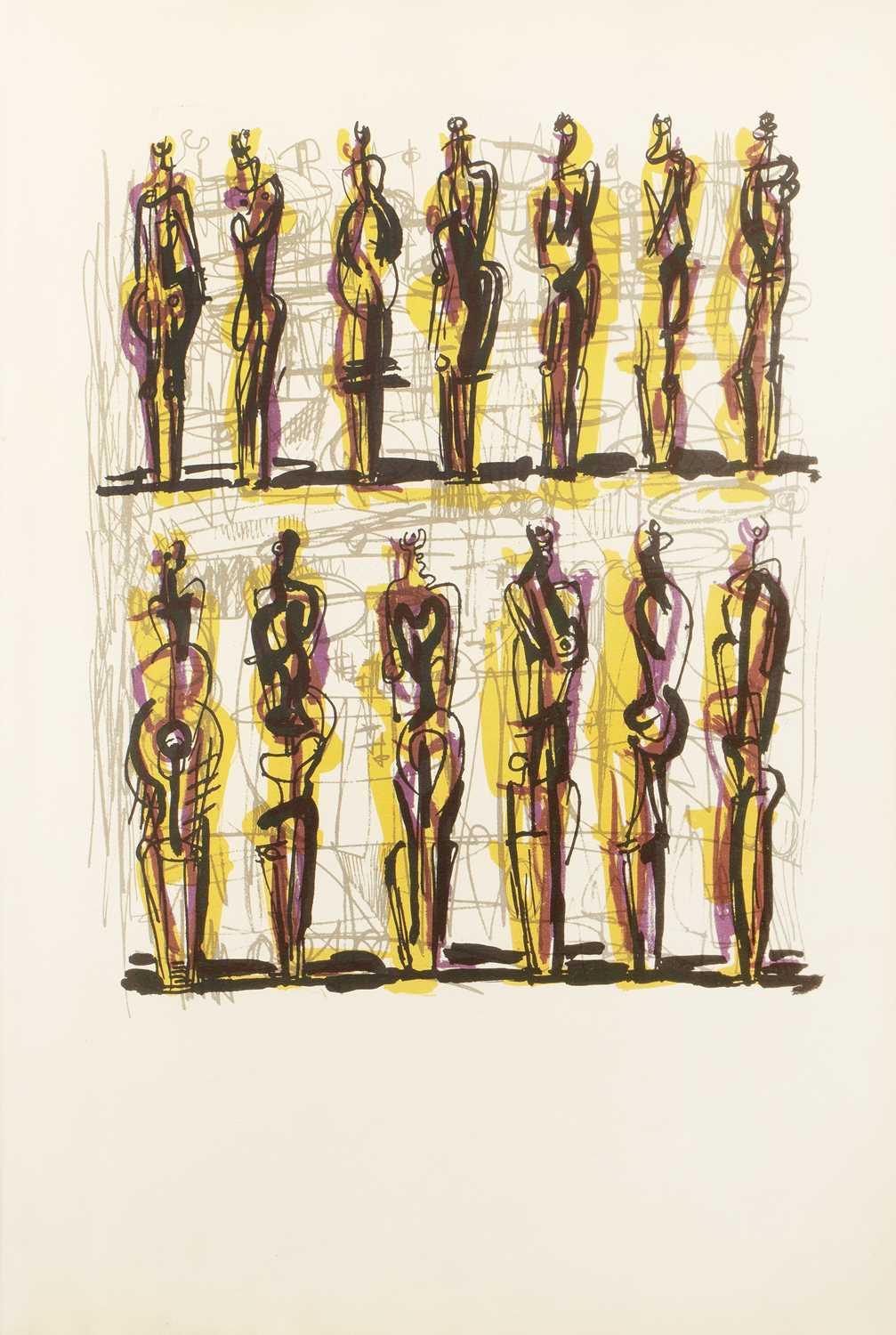 Lot 12 - Henry Moore (1898-1986) Thirteen Standing...