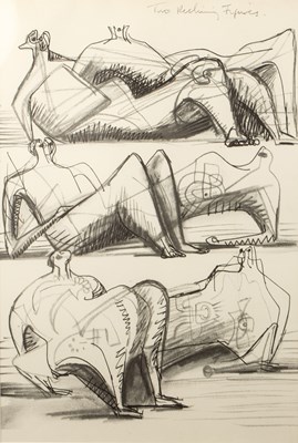 Lot 11 - Henry Moore (1898-1986) Two Reclining Figures,...