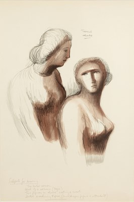 Lot 161 - Henry Moore (1898-1986) Two Women; and Seated...