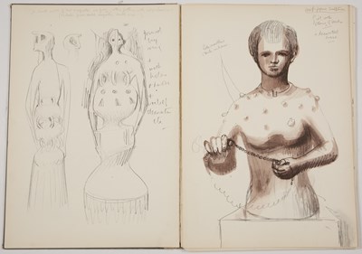 Lot 140 - Henry Moore (1898-1986) Heads, Figures, and...