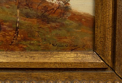Lot 344 - William G. Miller, a Scottish Landscape with a Loch and mountains