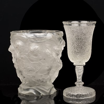 Lot 366 - Bombay lead Crystal (Germany) Vase worked in...