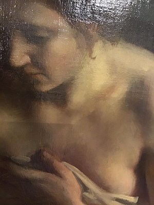 Lot 225 - Rene-Xavier Prinet (1861-1946) A seated lady...