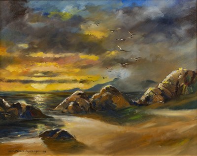 Lot 187 - Allan Perera-Liyanage (b.1952) 'Sunset along...