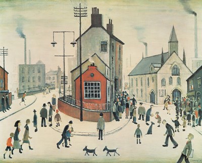 Lot 126 - After L.S Lowry (1887-1976) A Street in...