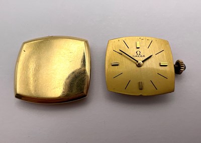 Lot 248 - A lady's bracelet watch by Omega, the shaped...