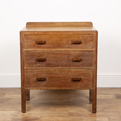 Lot 2 - Attributed to Heals Oak, chest of three...