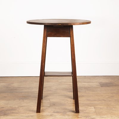 Lot 33 - Aesthetic movement Mahogany, circular topped...