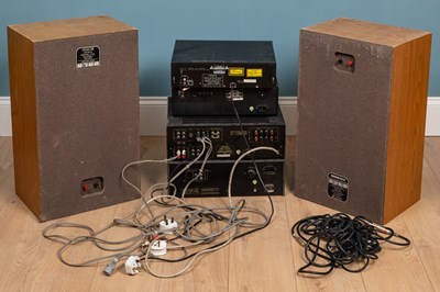 Lot 483 - A Hi-Fi system together with a pair of Celestion Ditton 33 speakers