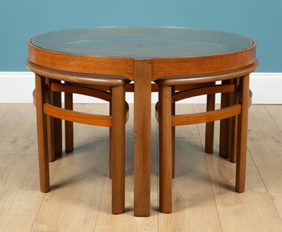 Lot 376 - A Nathan teak trinity table