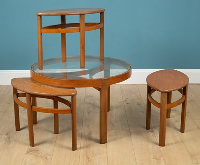 Lot 376 - A Nathan teak trinity table