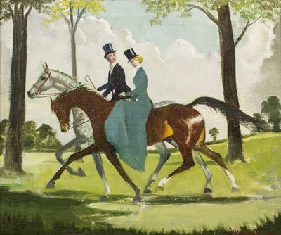 Lot 321 - Doris Zinkeisen (1898-1991) Riders on Rotten...