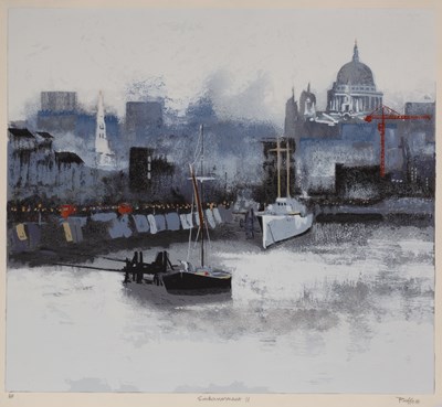 Lot 221 - Colin Ruffell (b.1939) 'Embankment II'...