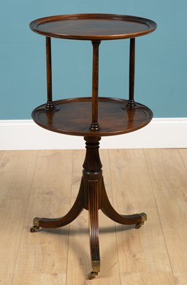 Lot 659 - A Regency style two-tier wine table