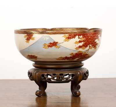 Lot 217 - Satsuma shaped circular bowl Japanese, Meiji...