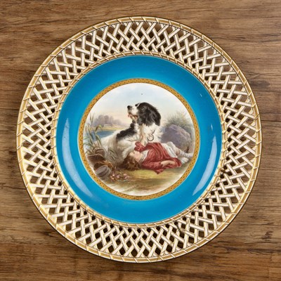 Lot 278 - Minton porcelain cabinet plate English, 19th...