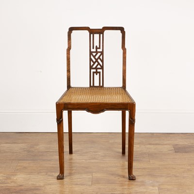 Lot 21 - Aesthetic movement Mahogany, chair in the...