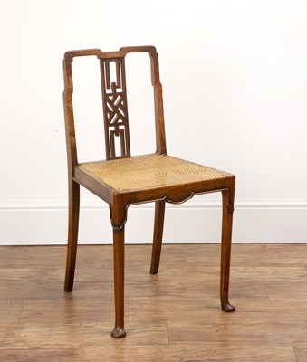 Lot 21 - Aesthetic movement Mahogany, chair in the...