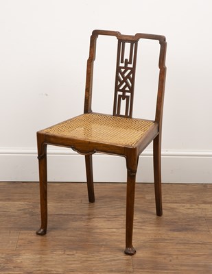 Lot 21 - Aesthetic movement Mahogany, chair in the...