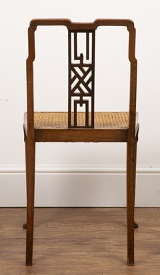 Lot 21 - Aesthetic movement Mahogany, chair in the...