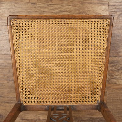 Lot 21 - Aesthetic movement Mahogany, chair in the...