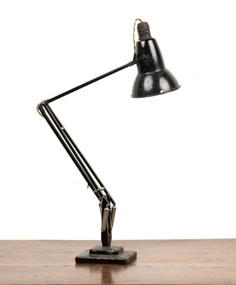 Lot 22 - Herbert Terry & Sons Black enamel anglepoise...