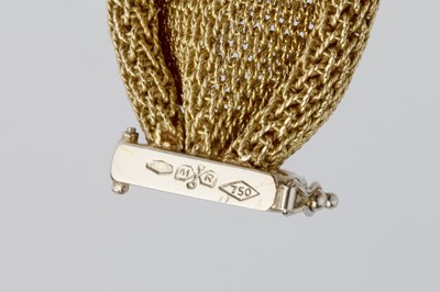 Lot 72 - A diamond set bracelet, designed as a...