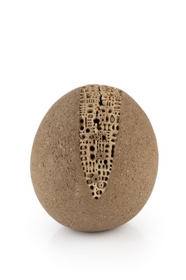 Lot 544 - Mary Rogers (1929-2021) Pod form stoneware...