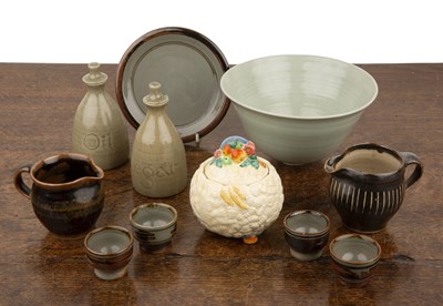 Lot 324 - Mixed group of studio ceramics Including: a...