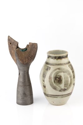 Lot 554 - Colin Kellam (b.1942) Lamp base stoneware with...