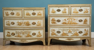 Lot 246 - Two similar Regency style chest of drawers