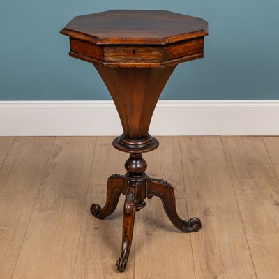 Lot 238 - A Victorian sewing table