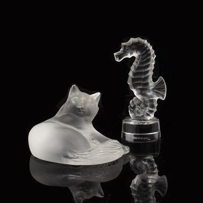 Lot 362 - René Lalique (1860-1945) 'Hippocampe' or...