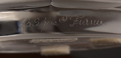 Lot 361 - René Lalique (1860-1945) Pair of 'Coq Nain...