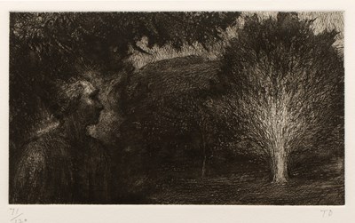 Lot 225 - T D (Contemporary) 'Untitled man and tree',...