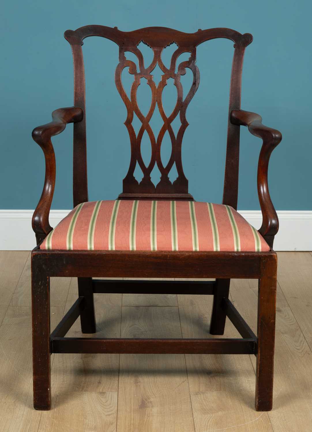 Lot 231 - A Georgian open armchair