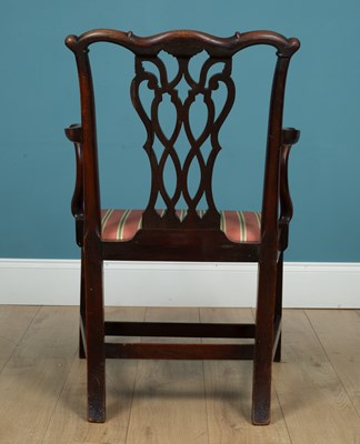 Lot 231 - A Georgian open armchair